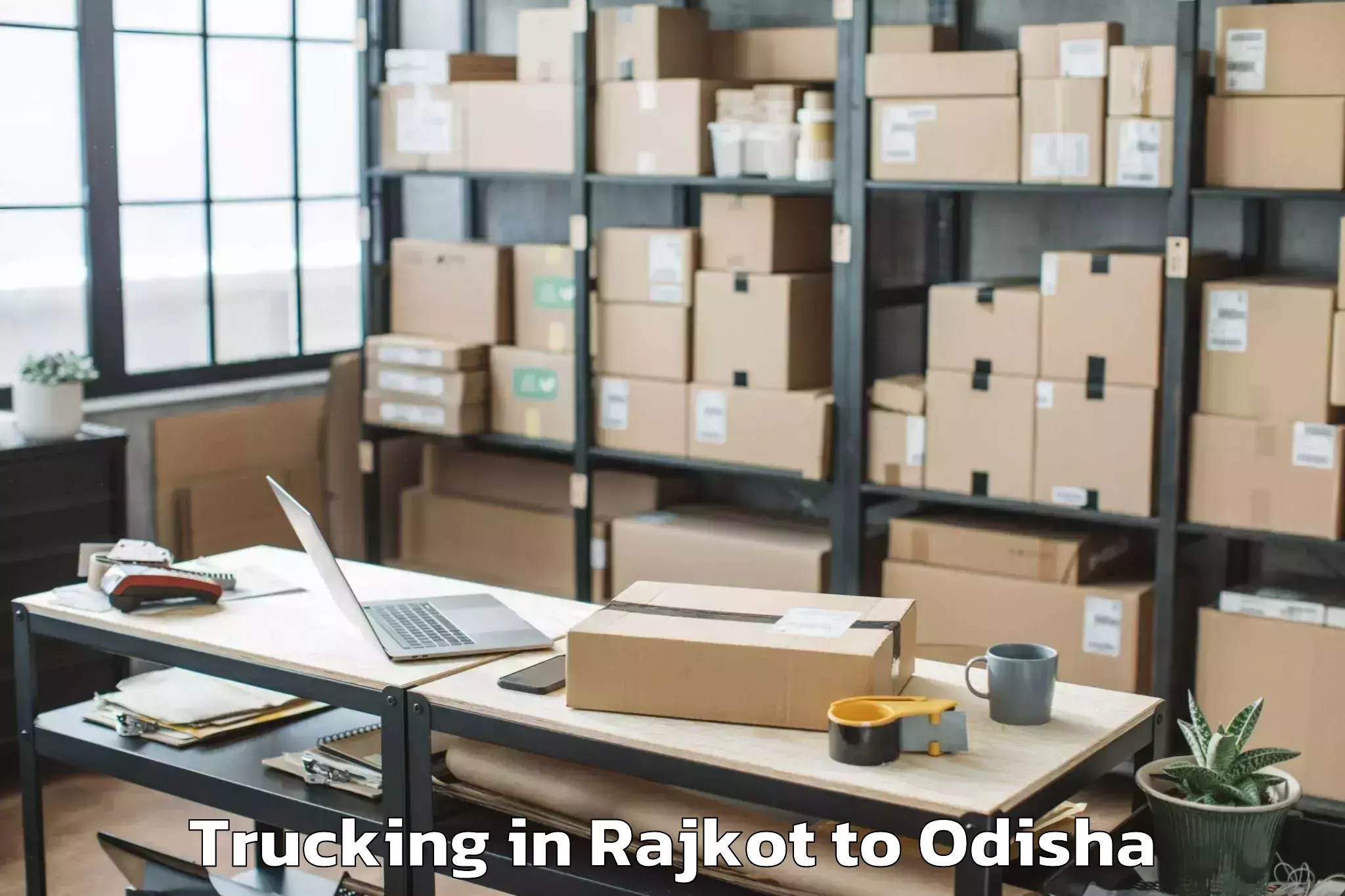 Professional Rajkot to Mahulpalli Trucking